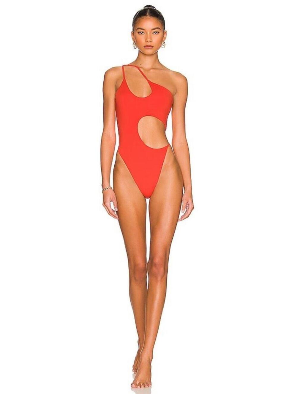 Riot Swim Blaise One Piece Coral Red Orange Size XS Swimsuit Summer Strappy